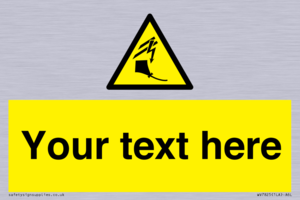 Custom warning kite flying near powerlines